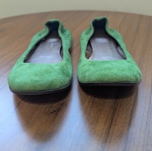 J Crew Green Suede Women's Flats